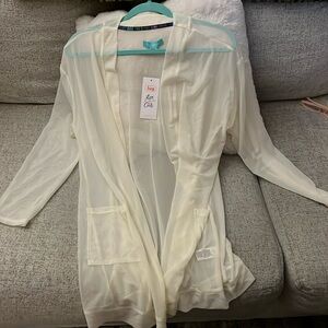 NWT Lugz beach cover up, ivory mesh, medium